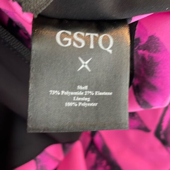 GSTQ Reversible Jacket Pink Black Herringbone Men's XS / Woman's‎ L - Picture 5 of 8